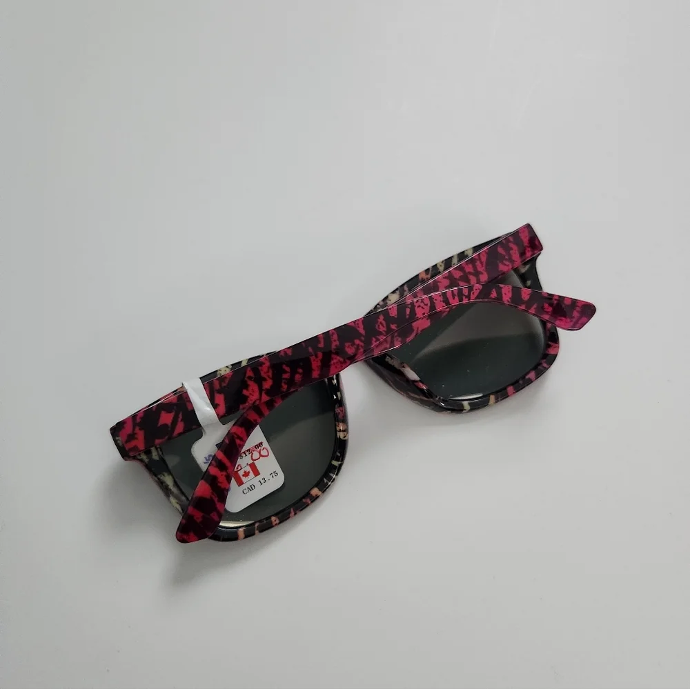 Y2K‎ Claire's VINTAGE Pink Black Sunglasses NWT